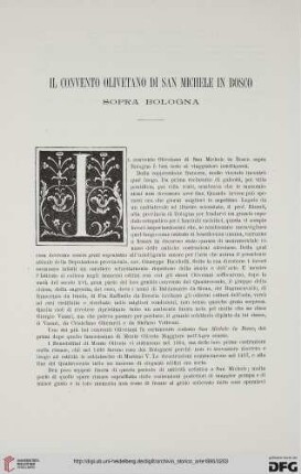 Ser.2: Il convento Olivetano di San Michele in Bosco sopra Bologna