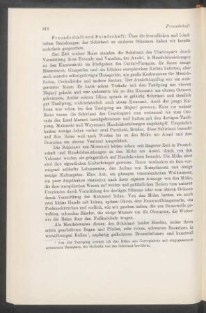 Freundschaft und Feindschaft