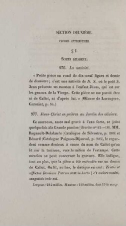 Section deuxième