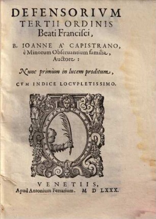 Defensorium tertii Ordinis beati Francisci