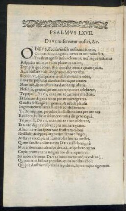Psalmus LXVII.