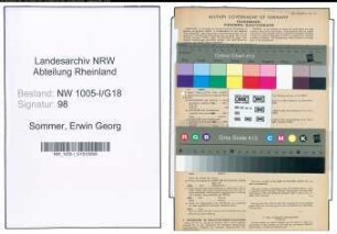 Entnazifizierung Erwin Georg Sommer , geb. 31.07.1912 (Steuer-Assistent)