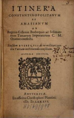 Itinera Constantinopolitanum et Amasianum