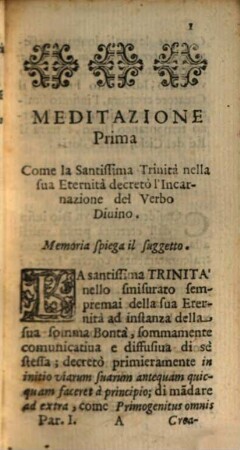 La passione del Signore, 1. Considerata nell'eternità