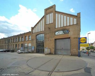 Montage- und Maschinenhalle (Nr. 33, 34) und Kernmacherei mit Kopfbau (Nr. 29,30); Berlin, Treptow-Köpenick