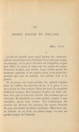 XV Sports D'Hiver En Finlande