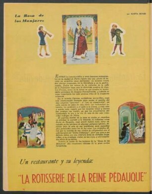 Un restaurante y su leyenda: "La Rotisserie de la Reine Pédauque" : La rosa de los manjares