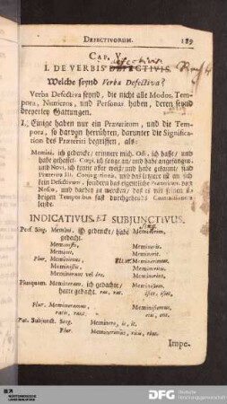 Cap. V. De Verbis Defectivis