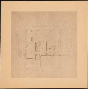 Wohnhaus Fritz Steinert, Krefeld: Grundriss EG 1:50 (von Inv.Nr. 4943)