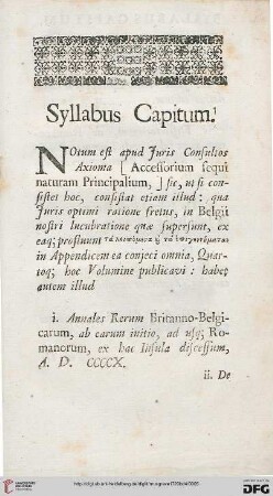 Syllabus captum