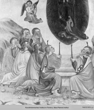 Ausmalung : Neutestamentarische Szenen : Christi Himmelfahrt, Pfingsten, Himmelfahrt Mariens