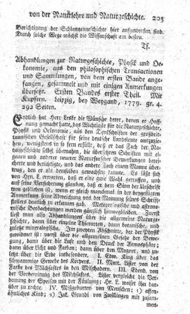 : Abhandlungen zur Naturgeschichte, Physik und Oekonomie. Bd.1.,T.1.