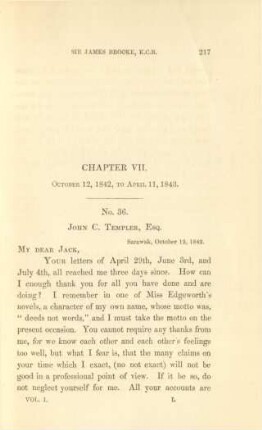 Chapter VII. October 12, 1842, to April 11, 1843