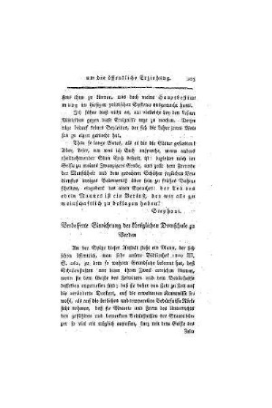 Verbesserte Einrichtung der königlichen Domschule zu Verden