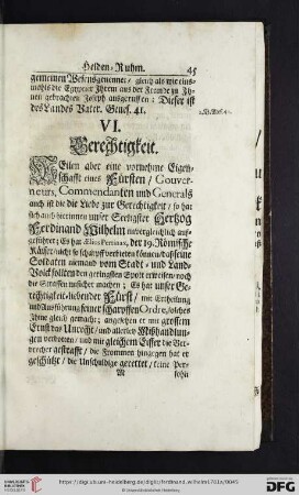 VI. Gerechtigkeit