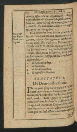 Tractatus I. De Demonstratione.