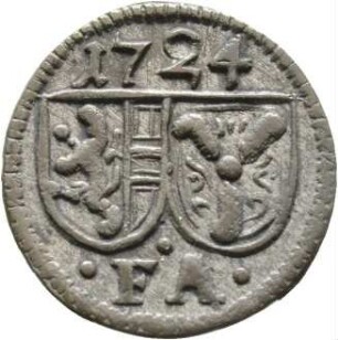 Münze, Pfennig, 1724