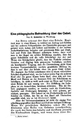 Eine pädagogische Betrachtung über das Gebet