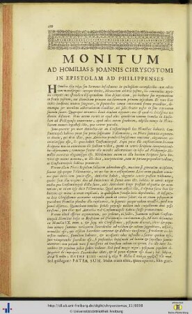 In epistolam ad Philippenses homiliae XV.