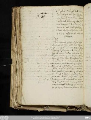 [Faszikel 42] [Allgemeine Deichordnung Herzog Wilhelms V. von Jülich-Kleve-Berg von 1575]