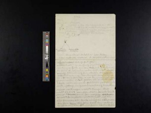 o. T. (Abstrakte Formelemente und Farbenlehre, Mitschriften aus dem Unterricht abstrakte Formelemente bei Wassily Kandinsky)