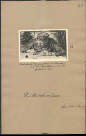 Postkarte als Beilage zu Liebesgaben-Sendungen des Kgl. Rats und Oblt. a.D. Ritter von Schmaedel für das 2. Infanterie Regiment