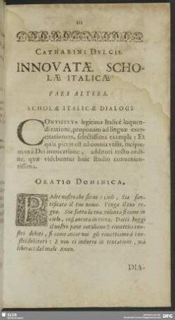 Catharini Dulcis Innovatae Scholae Italicae