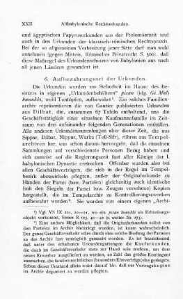 6. Aufbewahrungsort der Urkunden