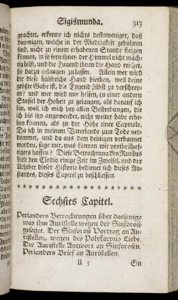 Sechstes Capitel. - Zehntes Capitel.