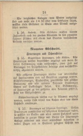 Neunter Abschnitt. Feuerungen und Schornsteine.