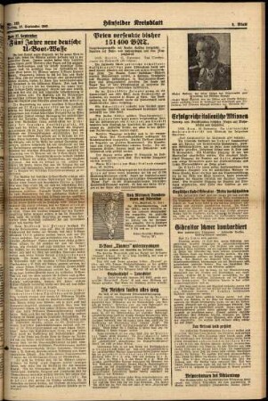 Zweite Ausgabe vom Freitag, den 27. September 1940.