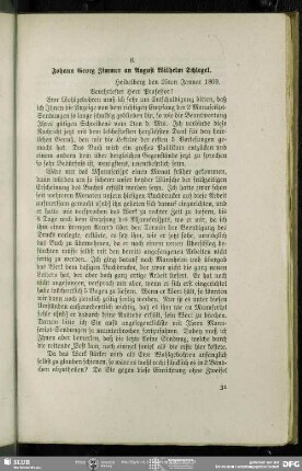 Johann Georg Zimmer an August Wilhelm von Schlegel, Heidelberg, 25.01.1809