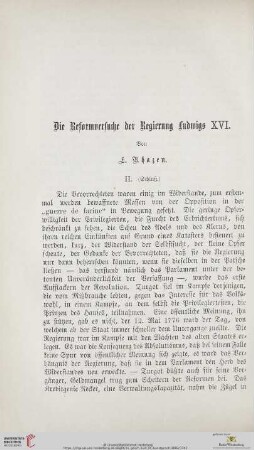 Die Reformversuche der Regierung Ludwigs XVI., 2