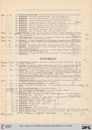 Diverses (Nr. 733-823)