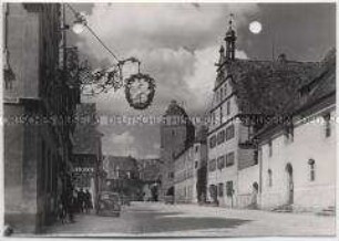 Dinkelsbühl, Dr.-Martin-Luther-Straße und Rothenburger Tor