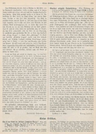 277-282 Kleine Kritiken