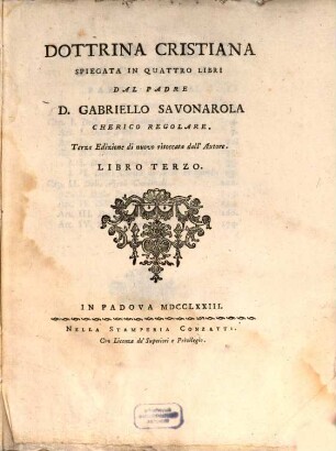 Dottrina Cristiana : spiegata in 4 libri. 3 (1773)