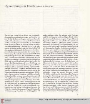 Die merowinger Epoche