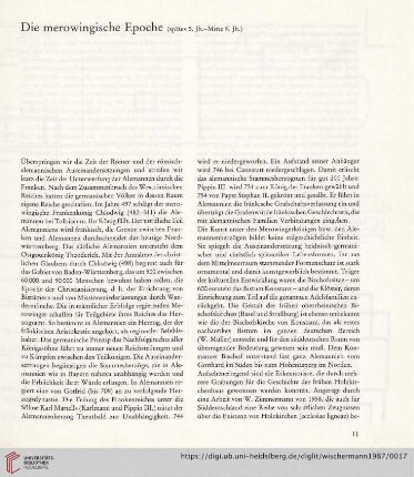 Die merowinger Epoche