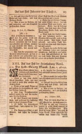 XIII. Auf das Fest der Heimsuchung Mariä.