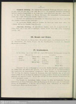 IV. Krankenkasse