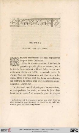 Aspect d'une collection
