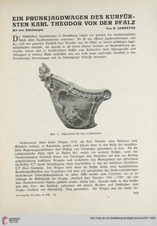 3: Ein Prunkjagdwagen des Kurfürsten Karl Theodor von der Pfalz
