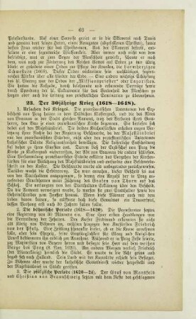 23. Der 30jährige Krieg (1618-1648)