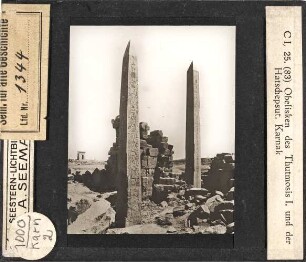Obelisken des Thutmosis I. und der Hatschepsut. Karnak (Serie C I, 25)