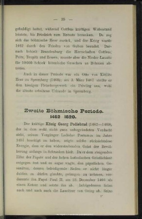 Zweite Böhmische Periode 1482 - 1620