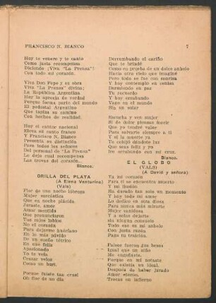 Orilla de plata : (A Elena Venturino). - (Vals)