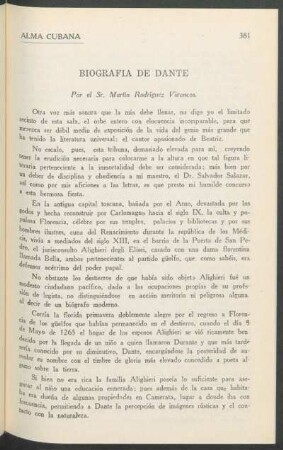 Biografía de Dante