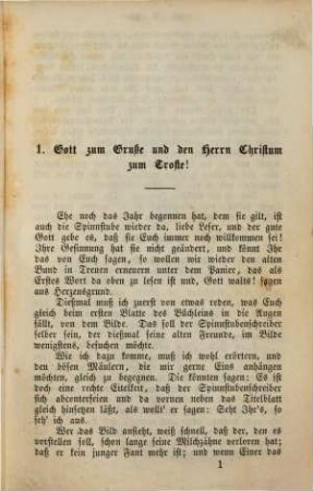 Die Spinnstube : ein Volksbuch für d. Jahr .... 1853, 1853 = Jg. 8