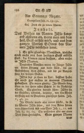 288-296, Am Sonntage Rogate.